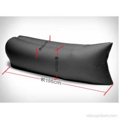 Outdoor Camping Lounger Sofa Inflatable Sleeping Bag Beach Hangout Lazy Air Bed Portable